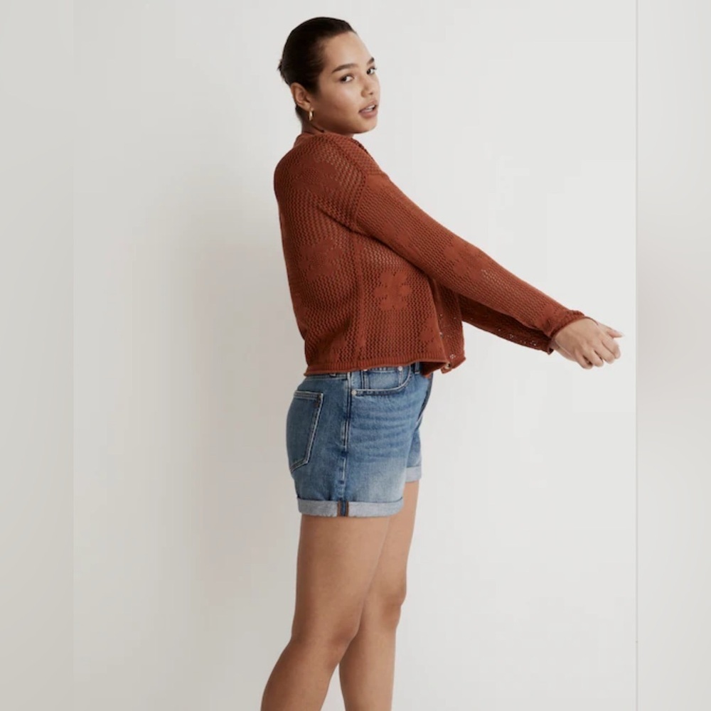 Madewell Floral Open-Stitch Cardigan, Size S - Picture 2 of 13